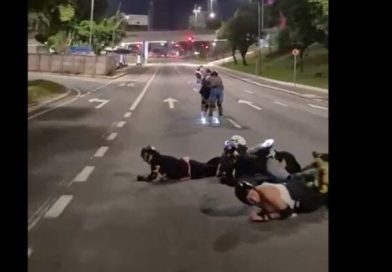 Grupo de patinadores vira sensação na web após registro de queda em avenida de São Bernardo - 2026-04-19 21:58:37