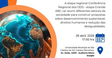 Conferência Regional dos ODS dia 28/04