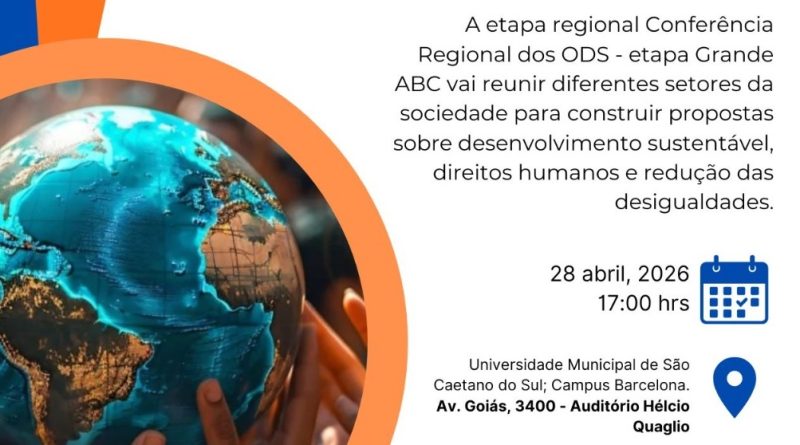 Conferência Regional dos ODS dia 28/04