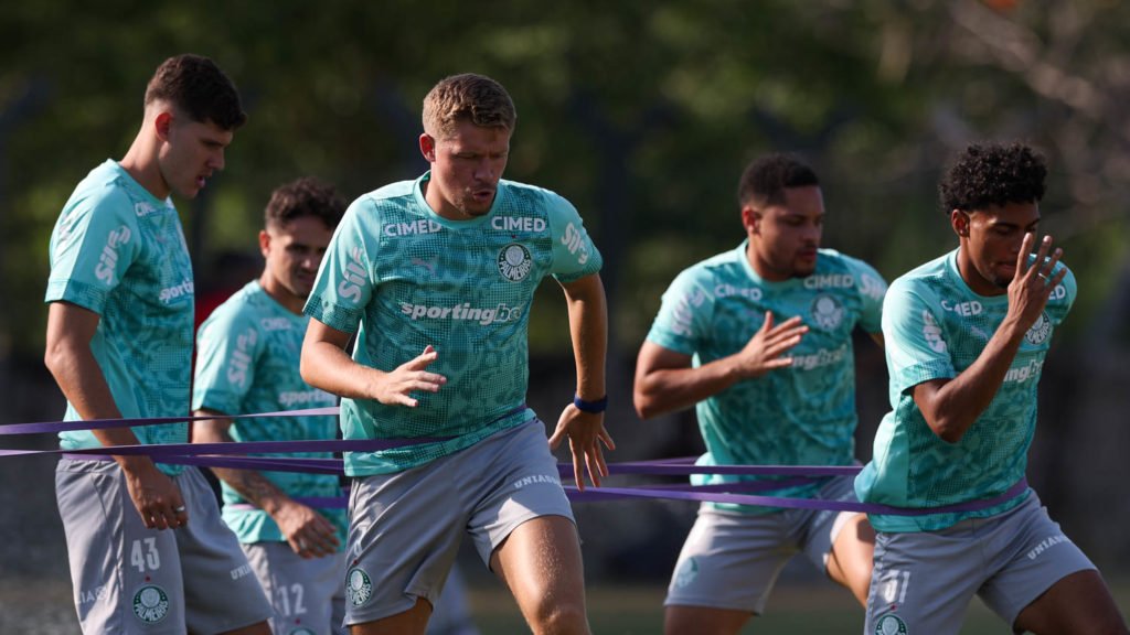 Cesar Freco / Palmeiras Palmeiras completa preparação para estreia na Libertadores; veja o time