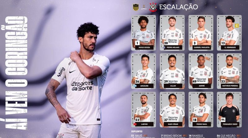 Confira a escalação do Corinthians para o duelo com o Peñarol