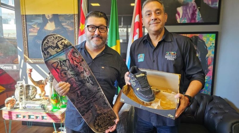 Prefeitura de Ribeirão Pires recebe representantes da Ratus Skate Shop em diálogo sobre o Parque da Juventude