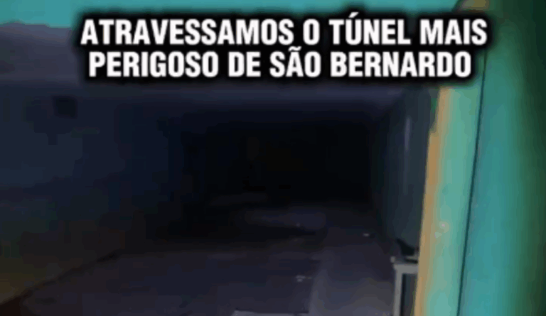 Túnel na Via Anchieta repercute na internet após vídeo de influenciador de São Bernardo