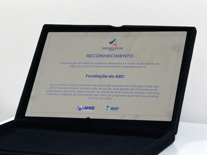 FUABC recebe distinção por indicadores em UTIs