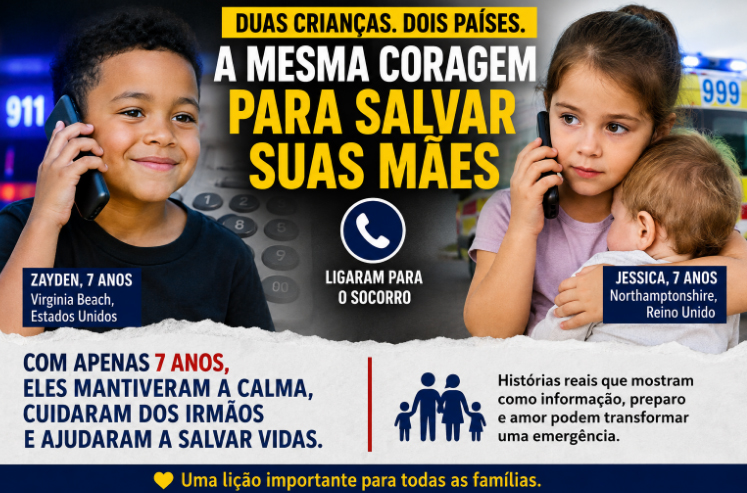 Apenas 7 anos — e coragem para salvar a mãe: duas crianças, dois países e uma extraordinária lição para os adultos