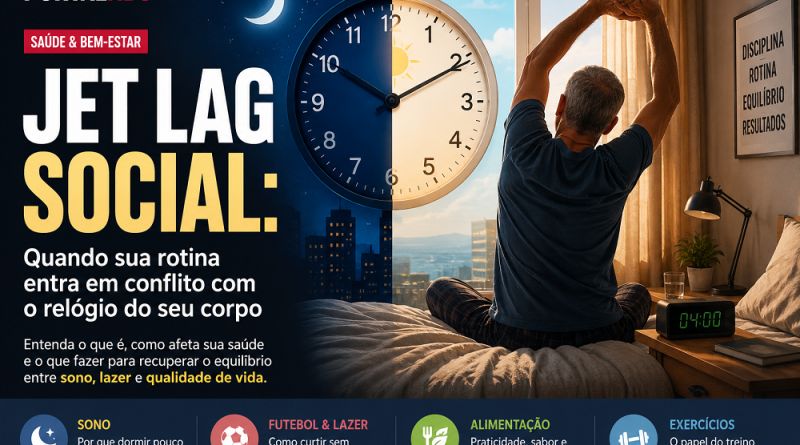 Jet lag social: por que sua rotina pode estar deixando você cansado mesmo sem viajar
