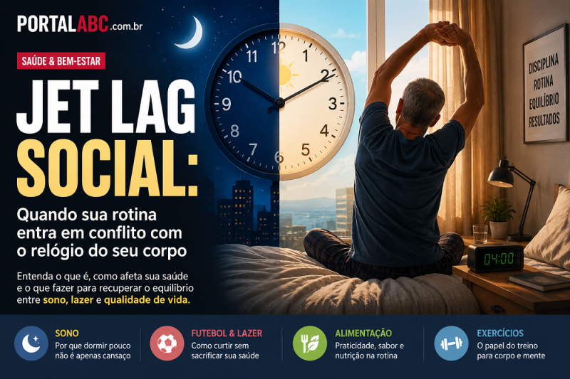 Jet lag social: por que sua rotina pode estar deixando você cansado mesmo sem viajar