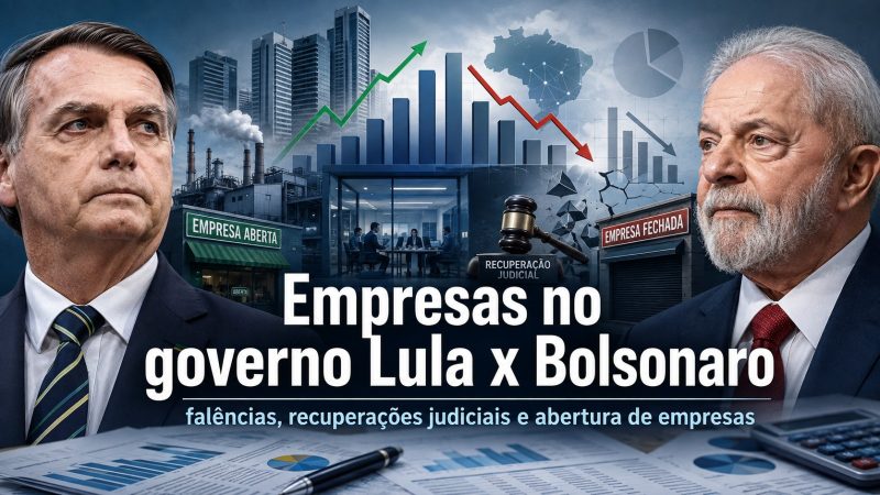 Empresas no governo Bolsonaro × Lula o que os números realmente mostram