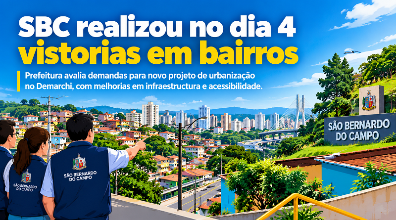 SBC realizou no dia 4 vistorias em bairros