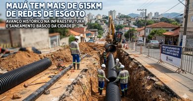 Mauá tem mais de 615Km de redes de esgoto