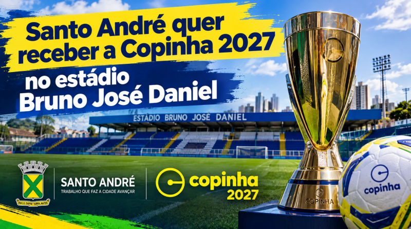 Santo André quer receber a Copinha 2027 no estádio Bruno José Daniel