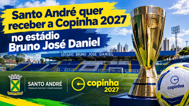Santo André quer receber a Copinha 2027 no estádio Bruno José Daniel