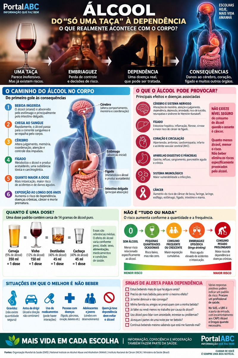 Uso do álcool no corpo
