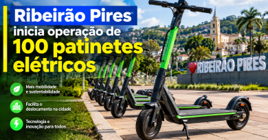 Ribeirão Pires inicia operação de 100 patinetes elétricos