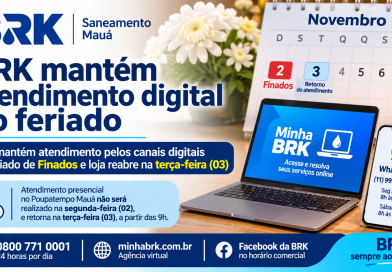 BRK mantém atendimento digital no feriado