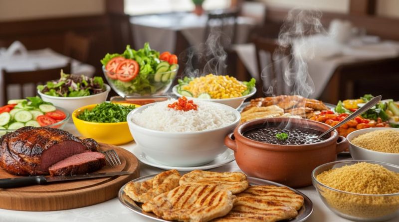 Buffet à vontade por preço fixo: o formato viralizou no Grande ABC (Imagem: PortalABC/IA)