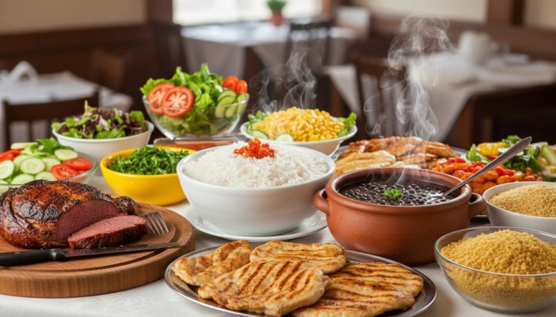 Buffet à vontade por preço fixo: o formato viralizou no Grande ABC (Imagem: PortalABC/IA)