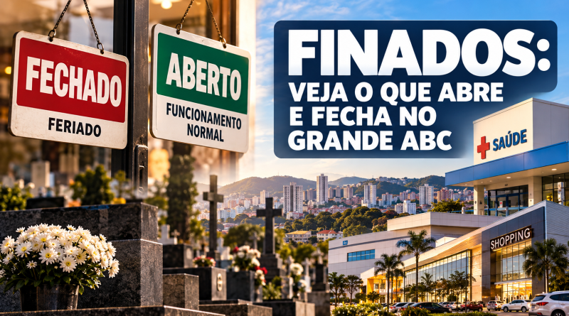 Finados: veja o que abre e fecha no Grande ABC